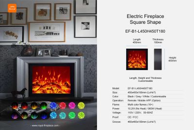 Royal product size electric fireplace ef b1 1 l450h450t180 square shape en 1.jpg