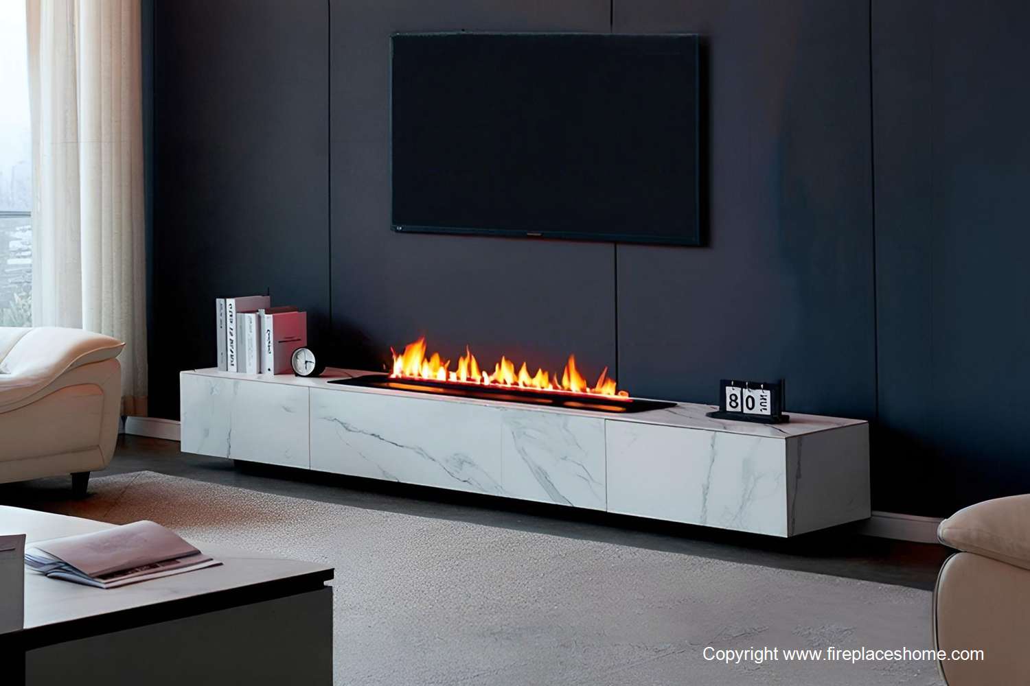 Slide fireplace cabinet series show 2 1